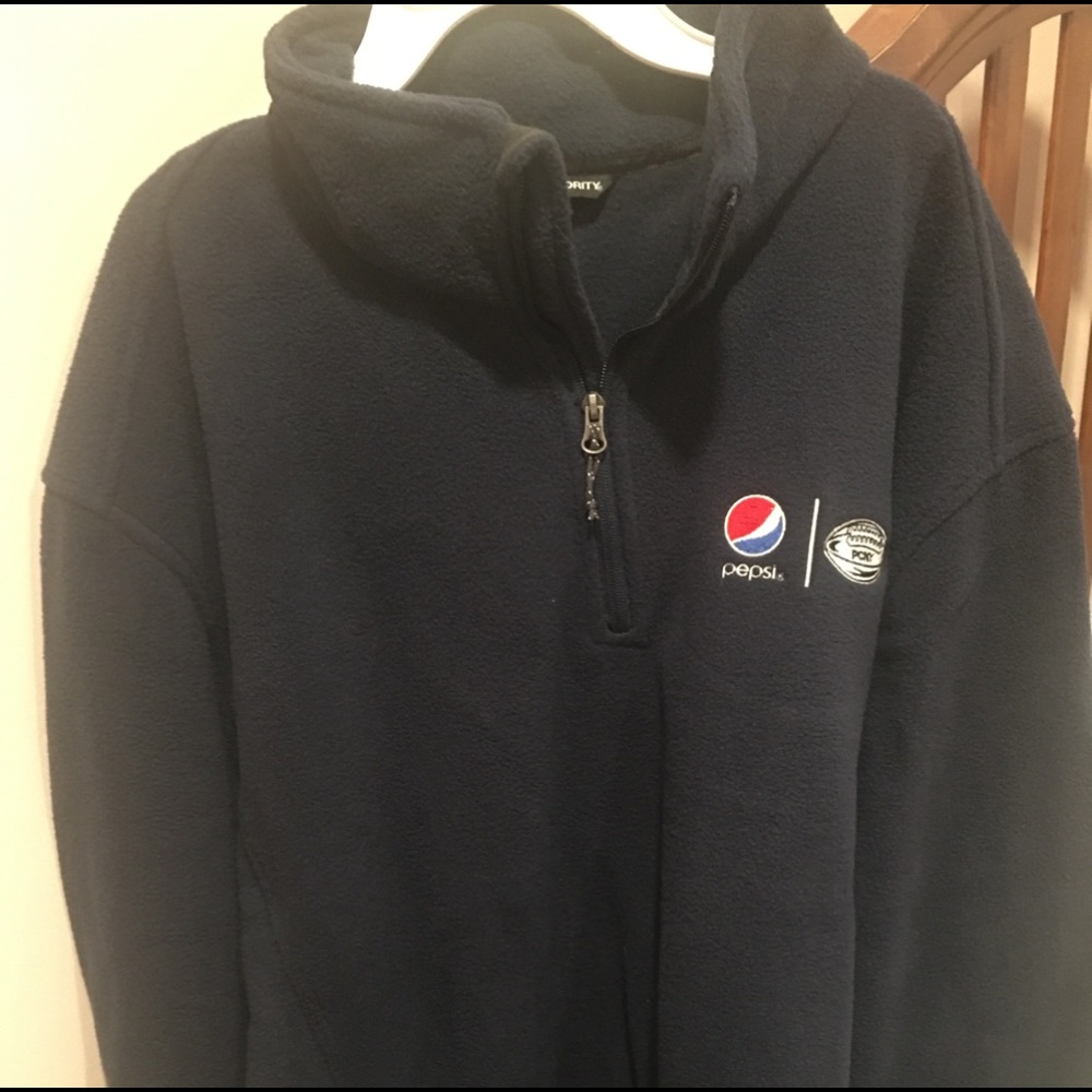 Pepsi fleece half zip sweatshirt